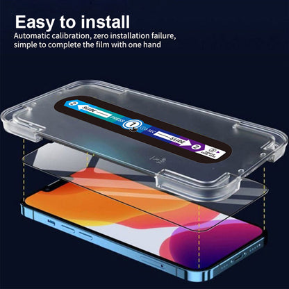 iPhone XR Matte Anti-Glare Premium Tempered Glass Screen Protector Alignment Kit by SwiftShield [2-Pack]