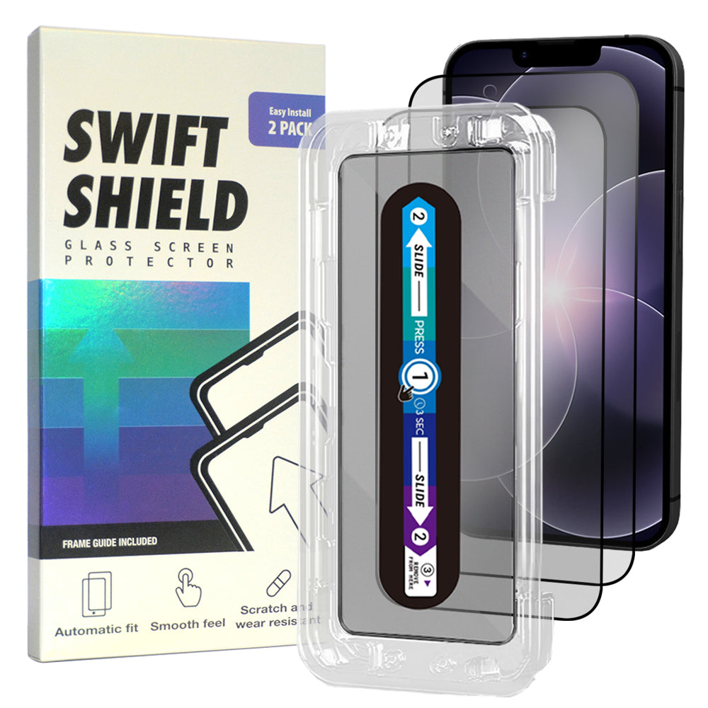 iPhone 17e Tempered Glass Screen Protector [2-Pack] with Easy Alignment Frame – Matte Anti-Glare, Premium by SwiftShield