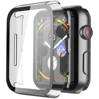 Apple Watch 40mm Case with Glass Screen Protector by SwiftShield (2 Pack - Clear)