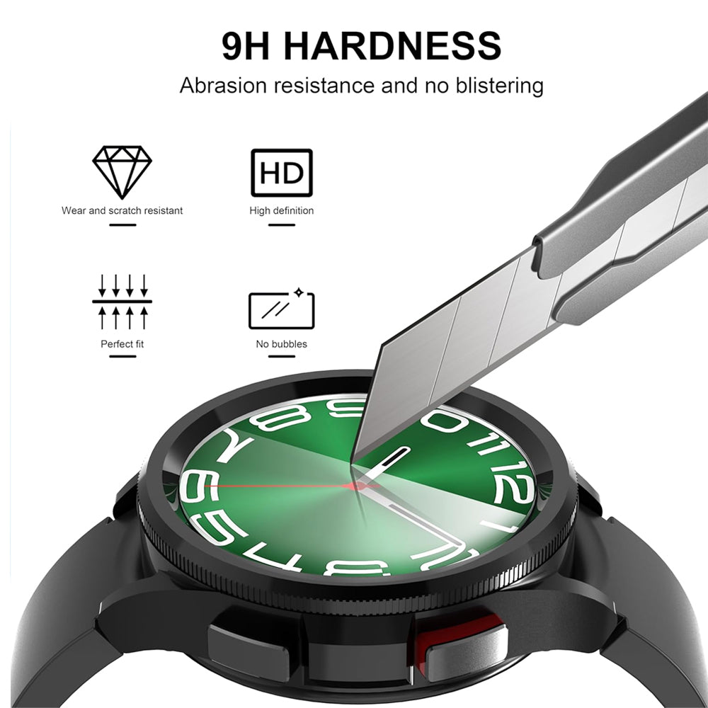 Samsung Galaxy Watch 5 40mm Glass Screen Protector Alignment Kit by SwiftShield (2 Pack - Clear)