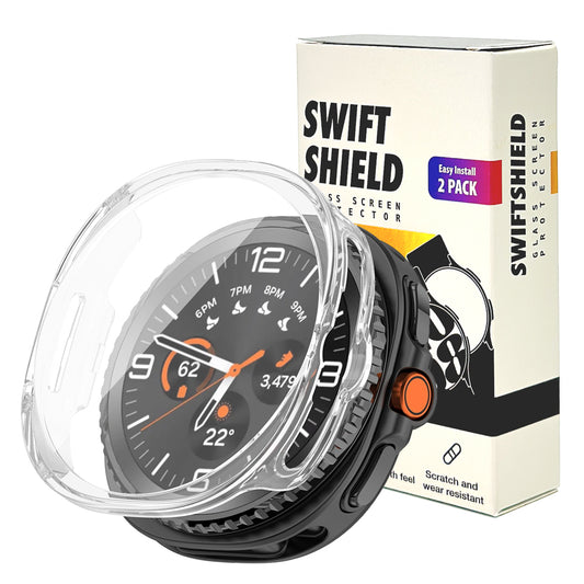 Samsung Galaxy Watch 8 Classic 46mm Case by SwiftShield (2 Pack - Clear)
