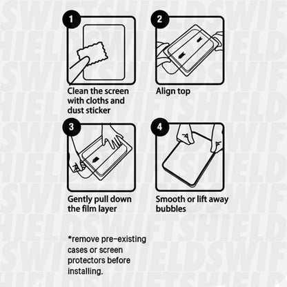Samsung Galaxy S25 Tempered Glass Screen Protector [2-Pack] with Easy Alignment Frame – Clear, Premium by SwiftShield